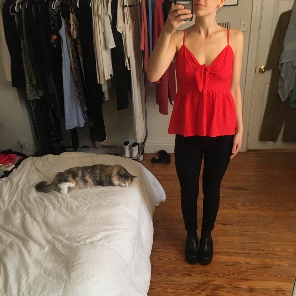LOFT babydoll top